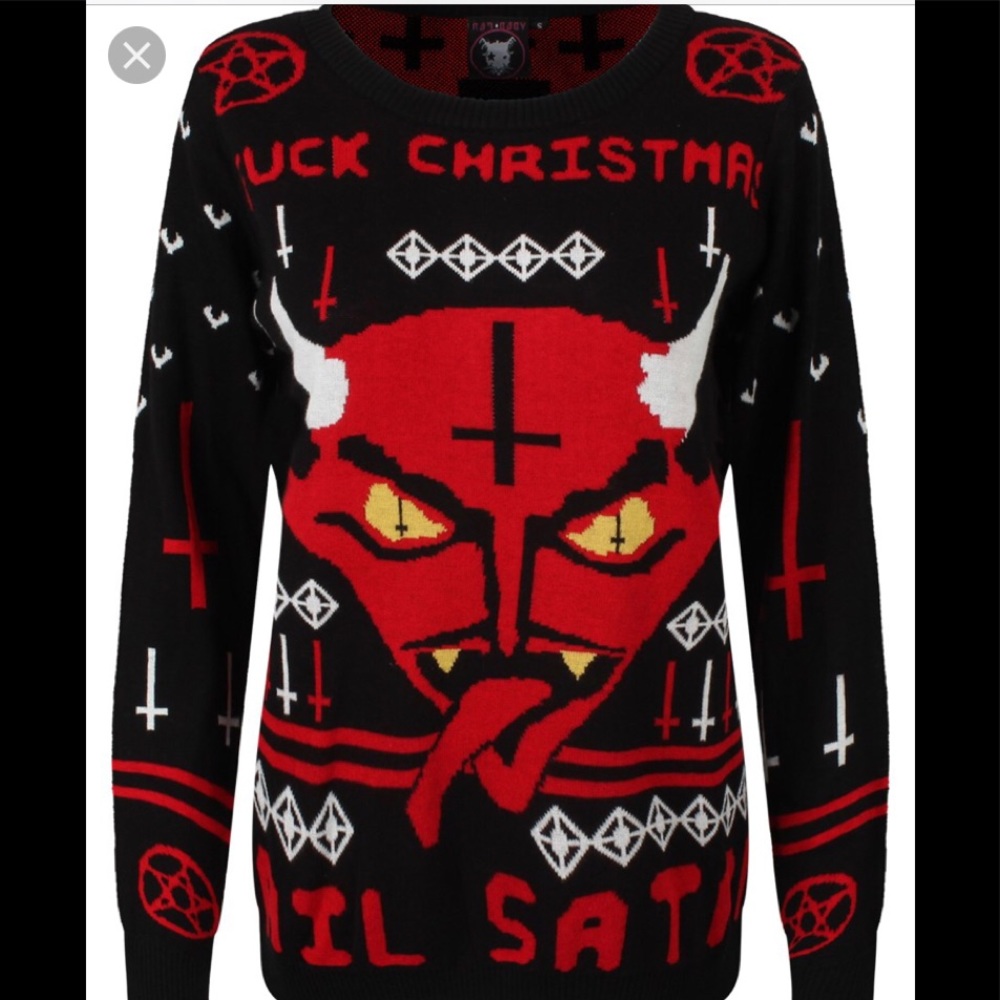 In search of rat baby ugly sweater